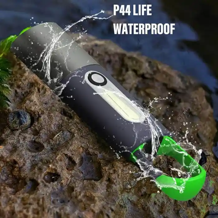 Keychain Waterproof LED Flashlight, Type-C Stable Fast Charging - Multifunctional Bracket Lantern for Outdoor Hiking Fishing